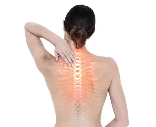 bolečine v prsni hrbtenici z osteohondrozo