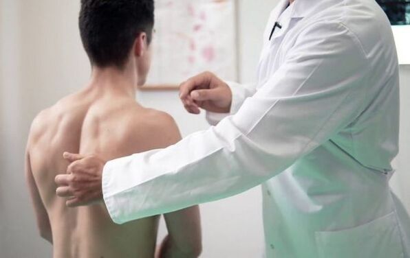 diagnoza bolečine med lopaticami